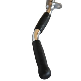 Lat Bar Cable Machine Attachment Curl Pulldown Bar Barbell Revolving Bar, Multi-Exerciser Cable Attachment Bar, Solid Steel Tricep Press Down Bar with Rubber Handgrips & Revolving Hanger(30 Inch)