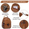 Kasqo Small Backpack Purse for Women,Anti-Theft Mini Backpack Fashion PU