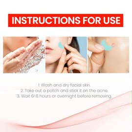 200 Piezas Parches Acne Pimple Patches, Parches Granos Acne Hidrocoloides, Invisible Acne Patch Uso Día y Noche, Múltiples Tamaños Cicatrización Rápid