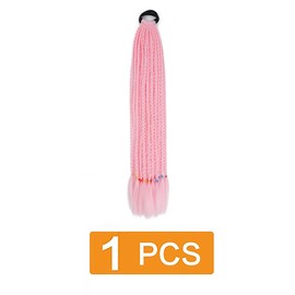 prinfantasy Hair Strands Braided Hair with Elastic Rope Band for Girls Women Party Birth BZ134