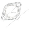 Down Pipe Gasket, Exhaust Gasket, Vibration-Resistant, High Temperature Resistant, 2