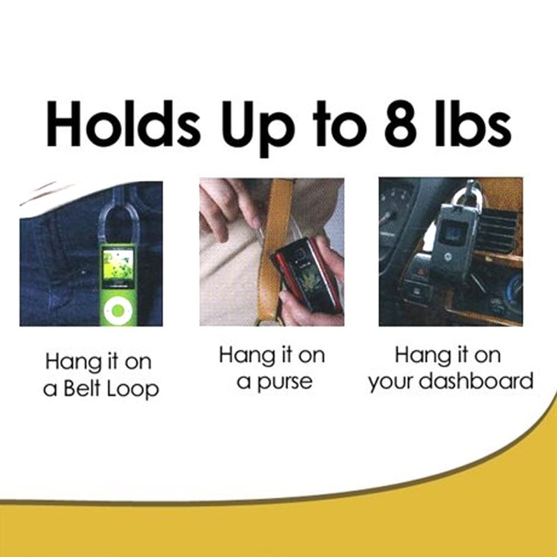 The Clip Wizard- Adhesive Clip Cell Phone Mounts Holders Universal