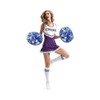 Hooshing 2 Pack Cheerleading Pom Poms Holographic Blue and Silver