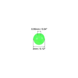 PATIKIL 3mm Fishing Beads, 1000 Pieces Plastic Fishing Bait Eggs Rig Bead Tackle Tool Round, Multicolor