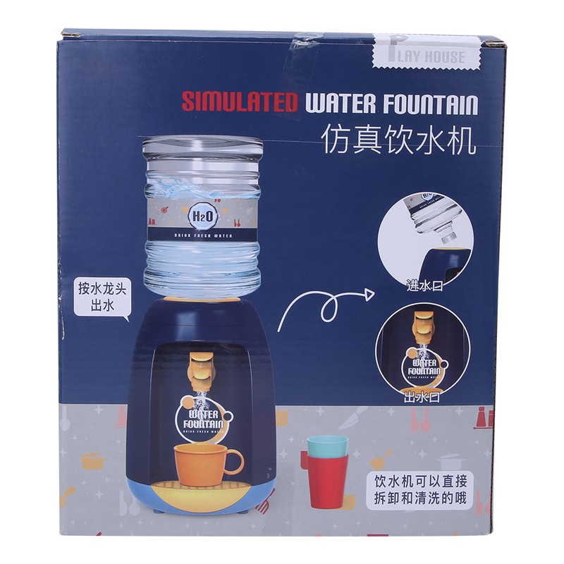 Simulation Water Dispenser Drinking Fountain Furniture Kitchen Girls Pretend Play