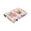 HAZIMCS Flannel Fleece Plush Throw Blanket,French Bulldog Floral Dog Cute