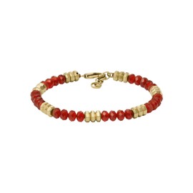 Pulsera Fossil JF04606710 All Stacked Up de acero inoxidable en color dorado para hombre