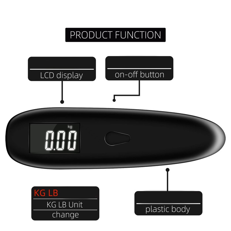 Pjp Electronics Digital Luggage Weighing Scale, Travel Weight Scale, Hanging