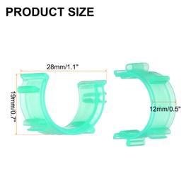 HARFINGTON 100pcs Bobbin Holder Plastic Bobbin Clamps Sewing Tool Clip Thread Clips Holder for Sewing Machines Organizing Threads & Avoiding Tangles, Green