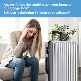 Key for TSA, Ancable Pack of 2 TSA007 TSA002 Keys, Multifunctional Luggage Keys, Master Key for TSA 002 007 Compatible with Luggage Suitcase Password Locks TSA Lock
