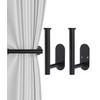 2Pcs Curtain Holdbacks, Screw-in Curtain Tiebacks Curtain Tie Backs Curtain