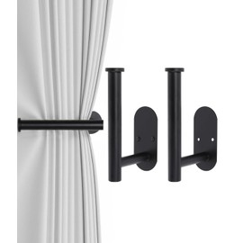 2Pcs Curtain Holdbacks, Screw-in Curtain Tiebacks Curtain Tie Backs Curtain Holders for Wall Mounted，Curtain Pull Backs for Drapes, Curtain Side Holders Hooks, 304 Stainless Steels