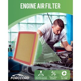 Forccord 2-Pack Engine Air Filter Fits for Nissan Pathfinder 2021-2025 & Infiniti QX60 2022-2025 3.5L Air Filter Replacement 16546-6TA0A Car Accessories