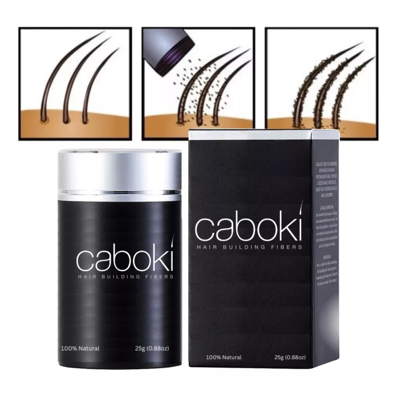 Veraly Caboki Micro Fibras Natural 25g Café Oscuro 3pz Full