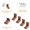 MOROBOR Angle Bracket, 40Pcs L-Shaped Steel Galvanized Corner Brace with