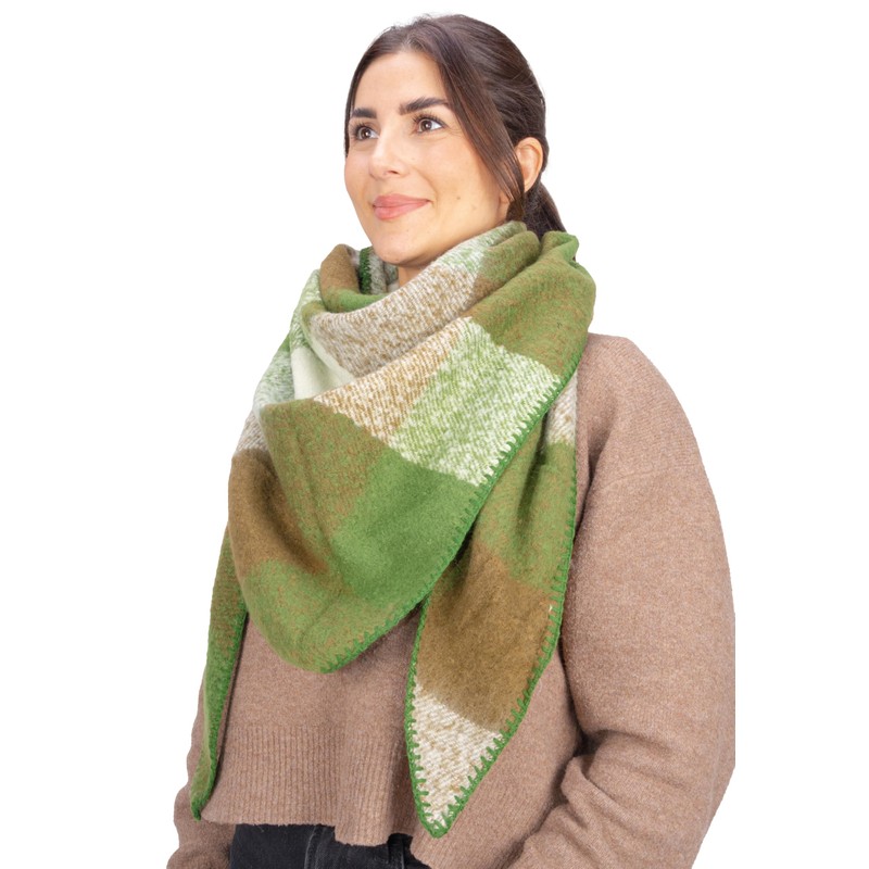 Seasons of April Greta Women's Scarf, Colourful, Cuddly Soft Triangle