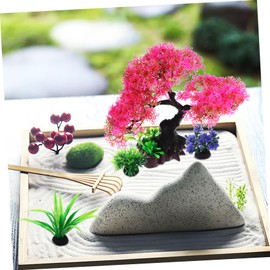 KONTONTY 10pcs Realistic Aquarium Plants Plastic Fish Tank Decorations Betta Fish Tank Decor Low-Maintenance Strong Material Multi-Functional for Home and Office