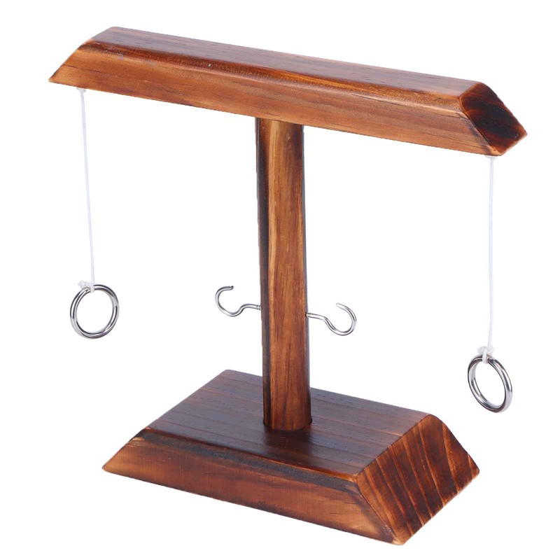 Throwing Game Set Wooden Hook Shot Toy Interactive Games for