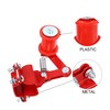 A ABSOPRO Universal Motorcycle Chain Tensioner Adjuster Accessories Red