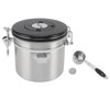 Airtight Coffee Canister 1.2L 304 Stainless Steel Coffee Bean Storage
