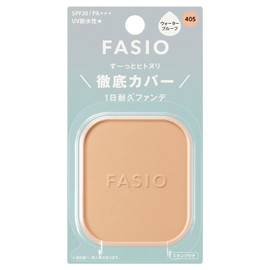 Fascio Hitonuri Cover, Durable Foundation 405, Light Ochre, 0.3 oz (10 g), SPF20 PA+++ Waterproof Powder Foundation Powder, High Cover, Anti-Crumble