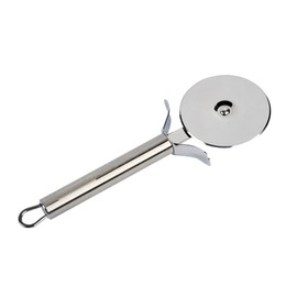 Restaurantware Stainless Steel Pizza Cutter Wheel - 6 Pack - German Standard Pizza Slicer Knife with Finger Guard, Ergonomic Handle, Anti-Wobble, Sharp Blade - Commercial Pizza Wheel for Crust, Pies