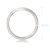Open Jump Rings 5 Pcs Nickel Free 925 Sterling Silver,