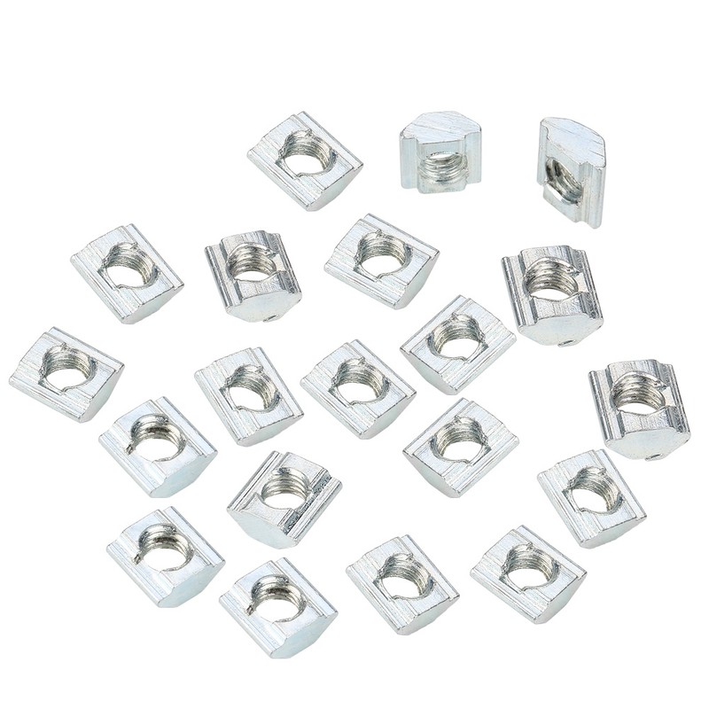 50pcs Carbon Steel Sliding T slot Nut for 20 Series