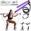 Portable Pilates Bar Kit with Exercise Resistance Band, Pilates Exercise