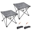 FUNDANGO 2 Pack Camping Stool Foot Rest, Folding Camping Stool