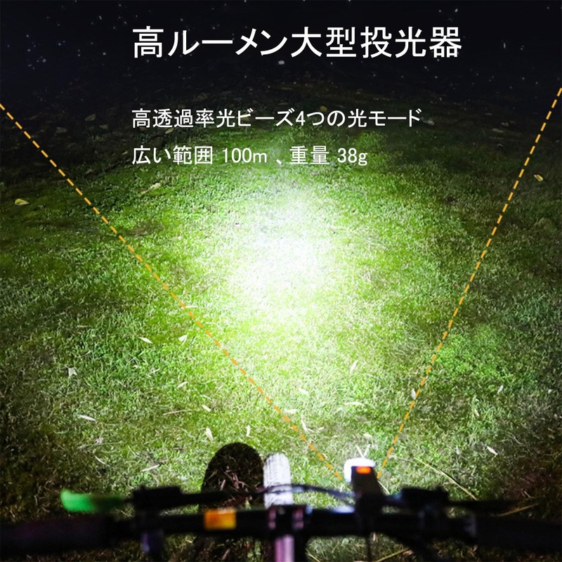 Frenflu Bicycle Light, 4 Level Dimming Modes, Easy Installation, High