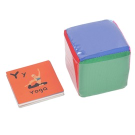 Soft Foam Game Dice DIY Education Playing Game Dice Toy with 6 Sided Clear Card Pockets 3.9inch