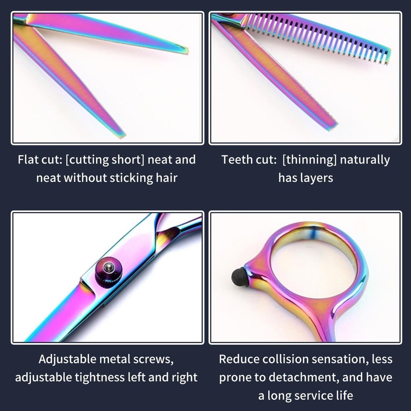 2 Pieces Hairdressing Scissors, Hairdressing Tools, Haircutting Accessories, Stainless Steel