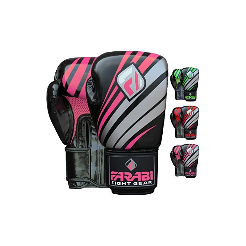 Farabi Boxing Gloves Training Sparring Punching Bag Focus Pads Training