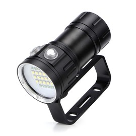 eecoo Diving Flashlight, 18000 IPX8 Waterproof, Underwater LED Flashlight, 500M 7Modes 120 Degree Wide Beam Angle, for Outdoor Underwater Sports