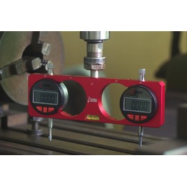 iCarbide Mill & Lathe Tramming System - Tram, Align, & Square for Machine Calibration for Level Angular Misalignment Precise & Powerful 0.0005”/0.01mm Digital Dial Indicators with 1/2 and 1/4 Shank