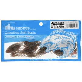 HIDEUP Worm Stagger Wide Hog 2.7 Inch #115 Cinnamon Bluegill