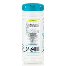 Juniper CLEAN 12 Pack Surface Cleaning Wipes with Bleach, All-Purpose Cleaner for Bathroom, Kitchen, Office, 420 Count Canister, 7.5" x 7" Sheet, Fresh Scent, Lint Free & Durable