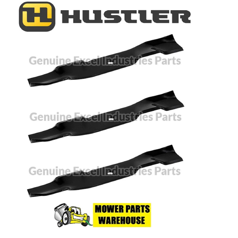 HUSTLER (3) GENUINE OEM HUSTLER MOWER MULCHING BLADES 797704 54"