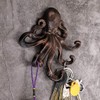 BSTKEY Cast Iron Octopus 5 Tentacles Decorative Wall Hook -