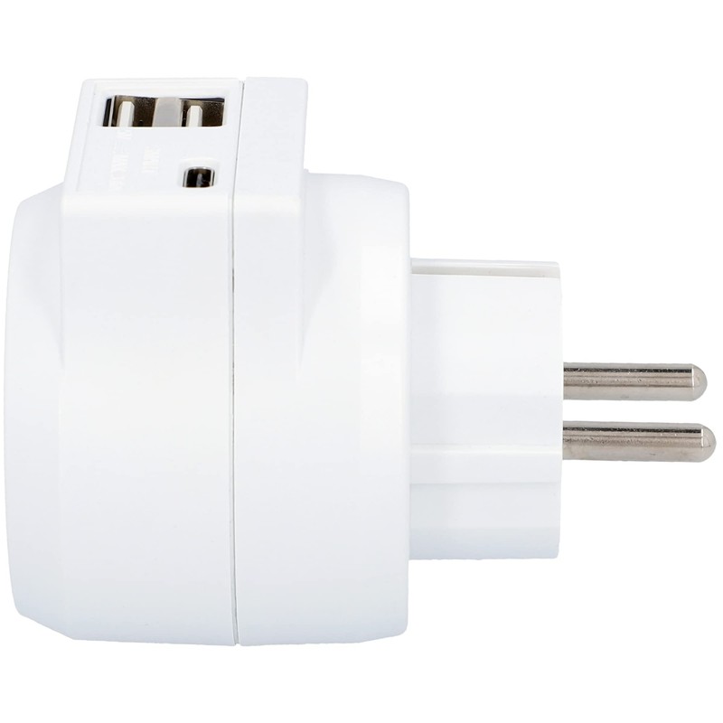 Unitec UNITEC Zwischenstecker mit 1x Schuko, 1x USB Typ C