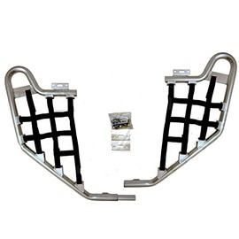 TRX 700XX (2008-2009) Standard Nerf Bars Compatible with Honda Silver w/Black Net