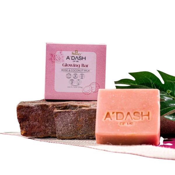 Nature's Vibe Adash Glowing Soap Bar – Handmade Cold Pressed