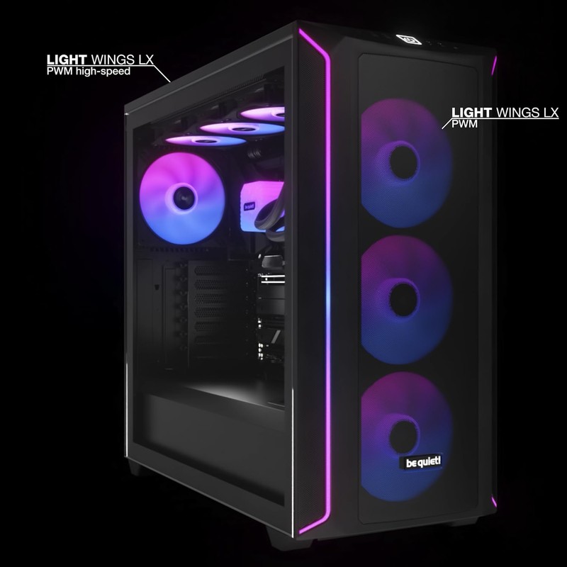 be quiet! Light Wings LX 120mm PWM White Triple Pack,