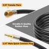 Hooshing 12FT Propane Quick Connect Hose with Propane Elbow Adapter
