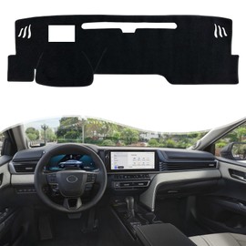 INUBOXES Non-Slip Dash Cover Dashboard Cover Mat Custom Fit Center Console Cover Sunshield Protector Pad Compatible with for Toyota Camry 2025 Accessories Pad (with HUD) (Black Trim)