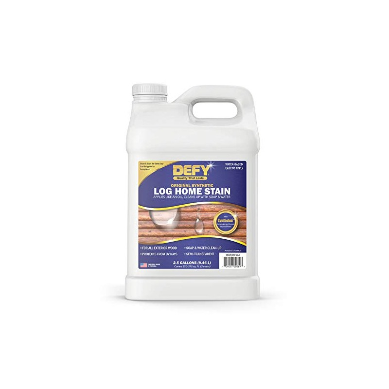 DEFY Original Log Home Stain - Log Sealer for Log