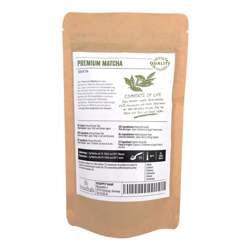 Premium Matcha Tea Japan 50 g, Ceremonial Grade Matcha Powder