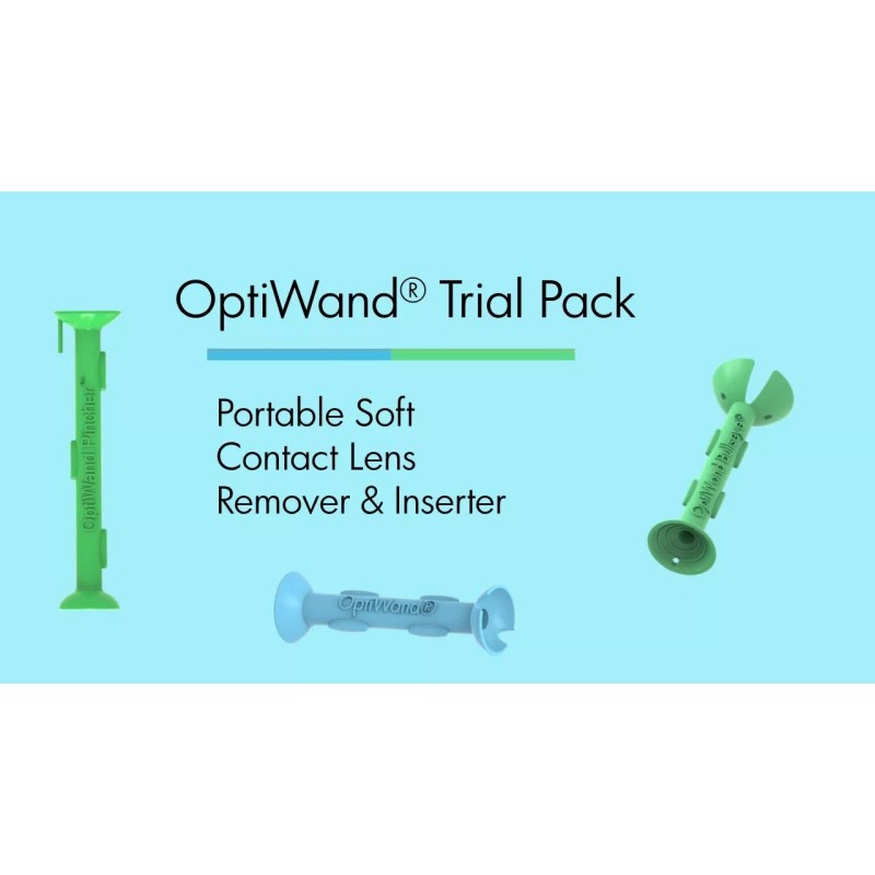 OptiWand Trial Pack of 3 Soft Contact Lens Insertion &