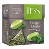 Tess Ginger Mojito Green Tea Composition Lemon Peel and Mint